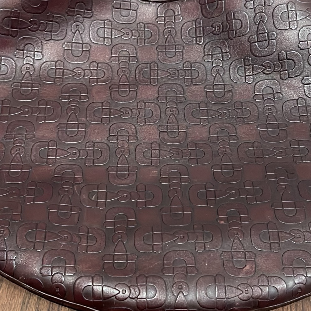 Gucci Horsebit Embossed Leather Hobo Shoulder Bag in Brown - Picture 6 of 9